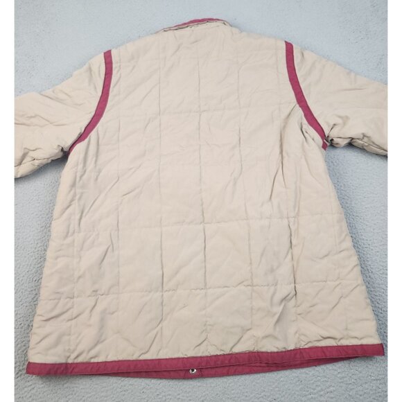 Womens Vintage 80's Extra Large (22.5) Quilted Puffer Parka Coat Full Snap Lined - Picture 4 of 11